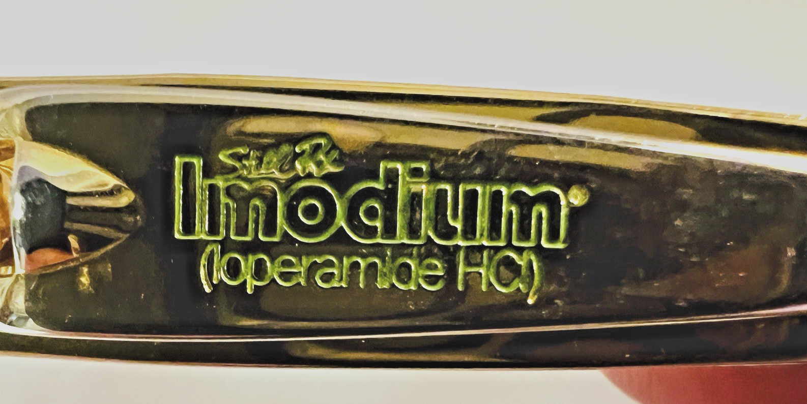 Vtg Pharmaceutical Advertising Promo IMODIUM Nail Clippers Gold Tone USA Made