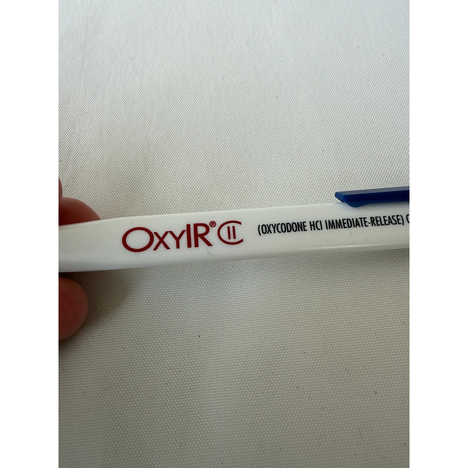 Vintage OxyContin OxyIR OxyFast Pharmaceutical Advertising Bic Click Pen Blue