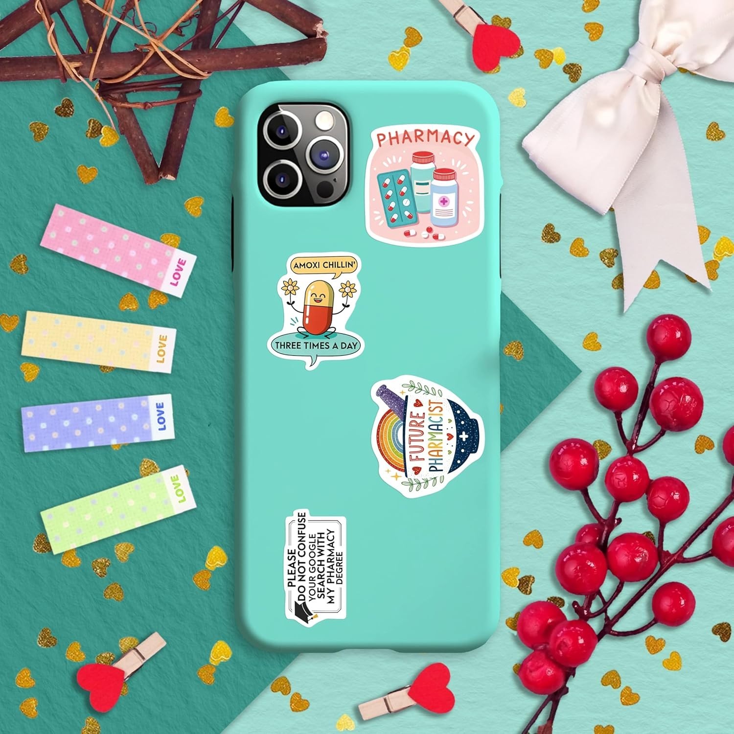 100 Funny Pharmacist Waterproof Stickers – Perfect for Laptops & Water Bottles