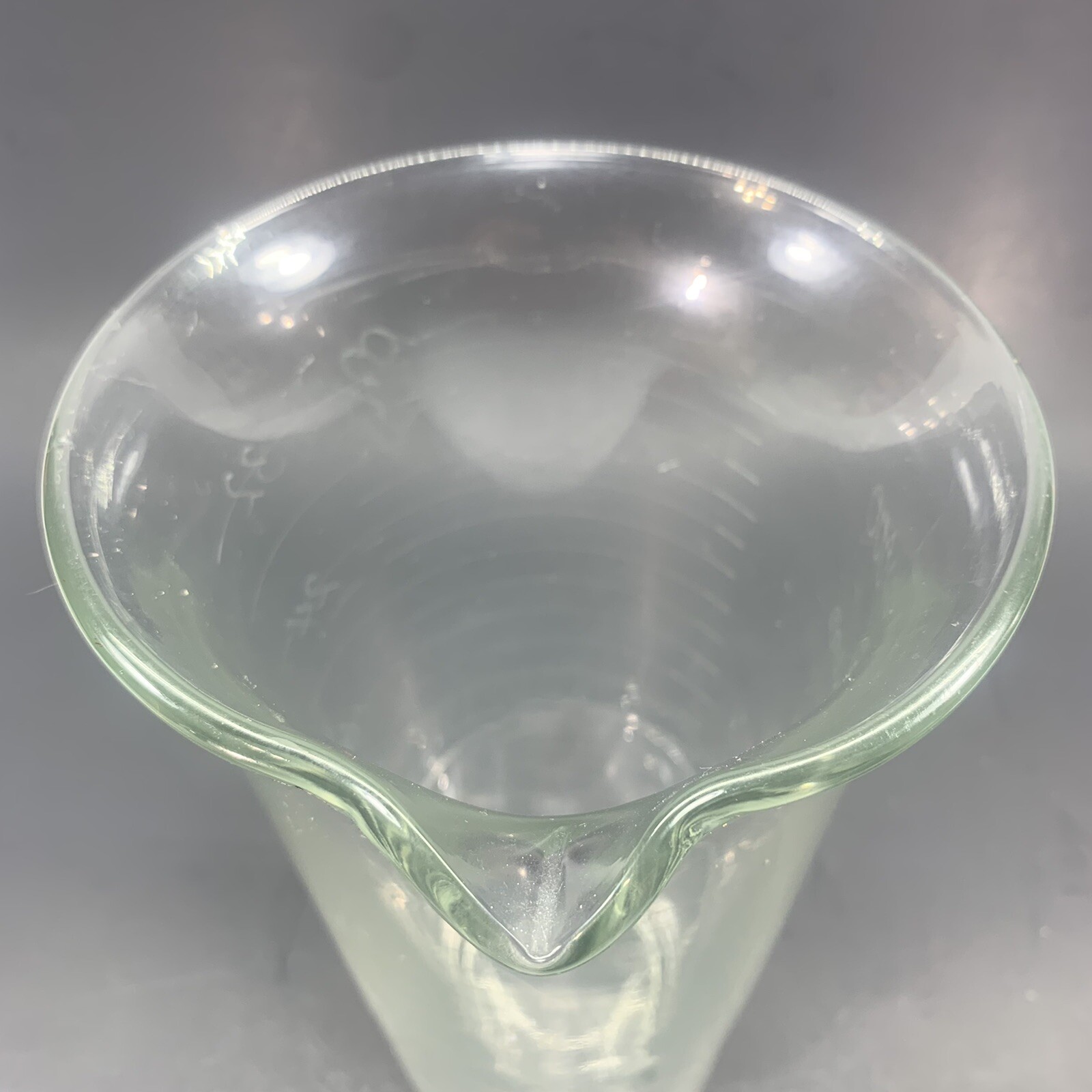 Vintage Glass Apothecary Chemist Mixology Darkroom 32 oz 1000 cc pitcher script