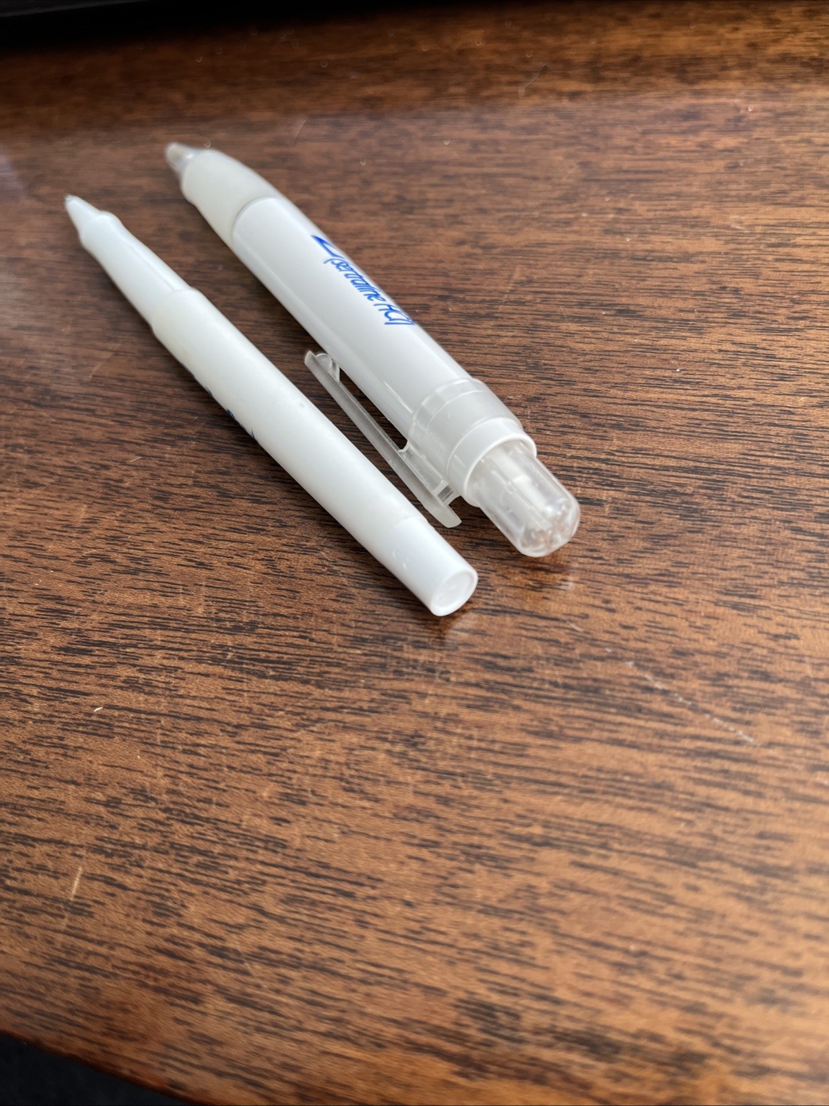 2 Two Zoloft Pfizer Medical Drug Rep Pharmaceutical Pens Used White Blue