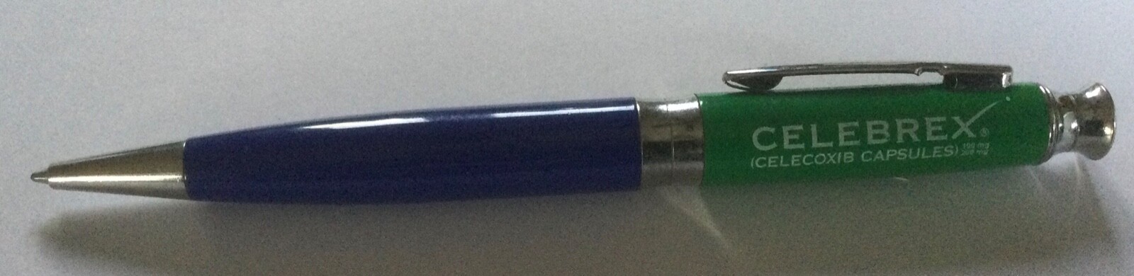 Celebrex Promo Pen-Heavy Blue & Green RARE