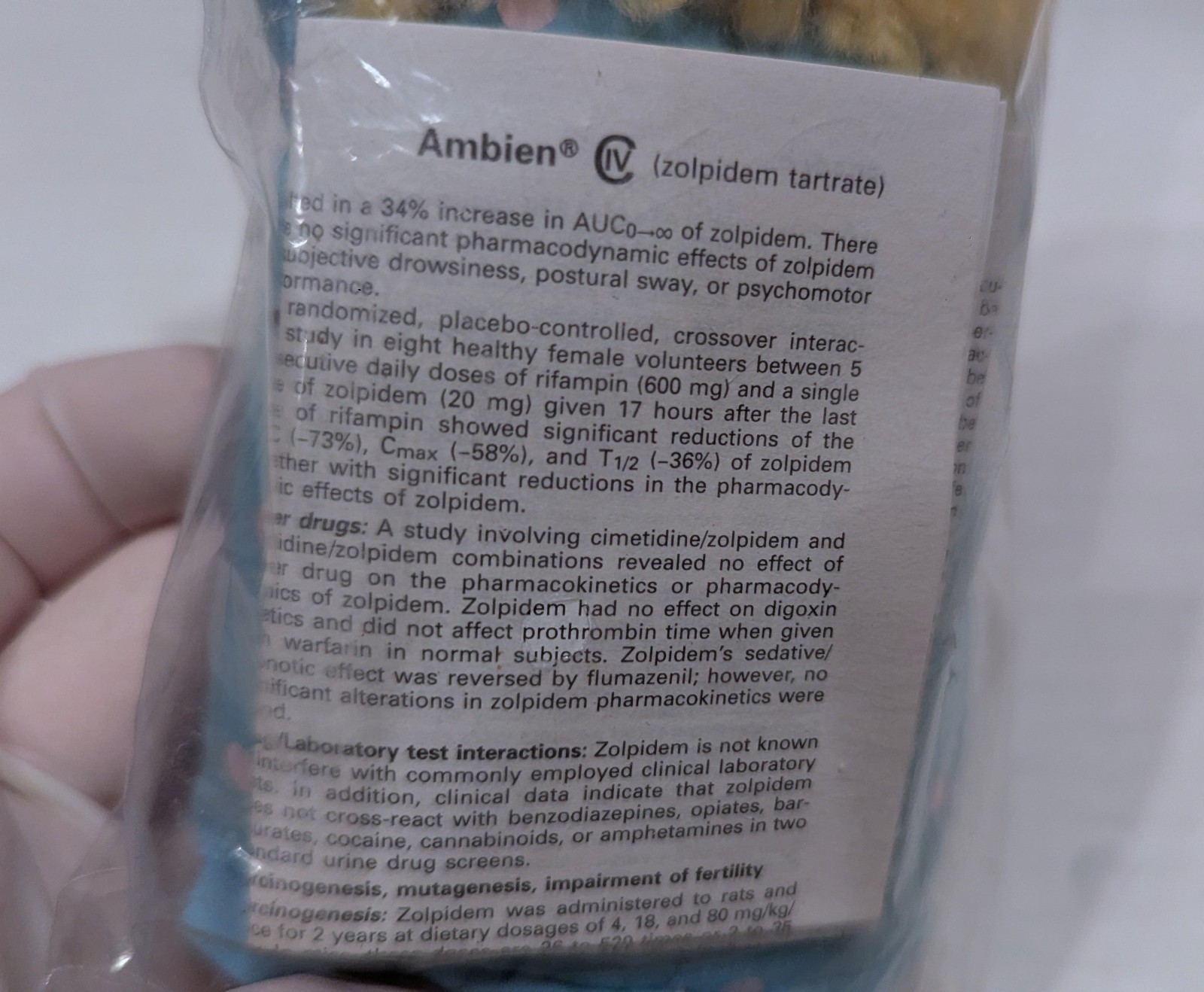 Vintage AMBIEN Sleepy Girl Plush Beanbag Doll – Pharmaceutical Rep Promo – RARE!