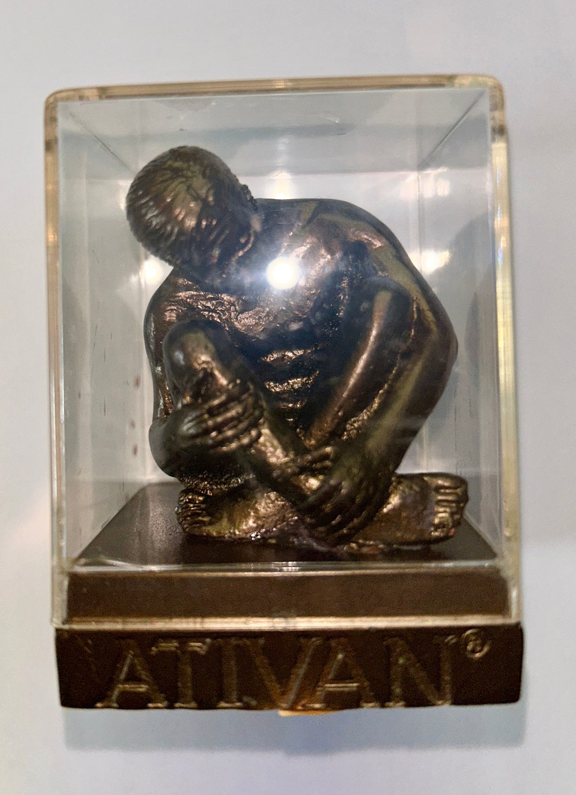 Ativan Wyeth Pharmaceutical Promotional Paperweight – Rare Vintage Figurine