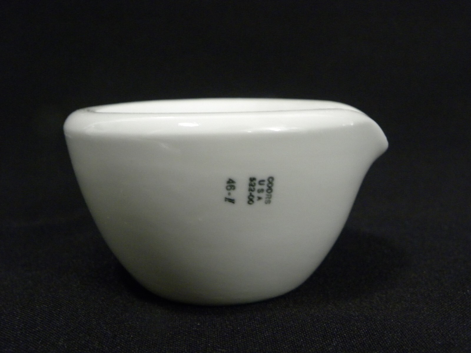 Vintage Used Coors USA Lab Mortar 522-00 and Pestle 000 Set, #4