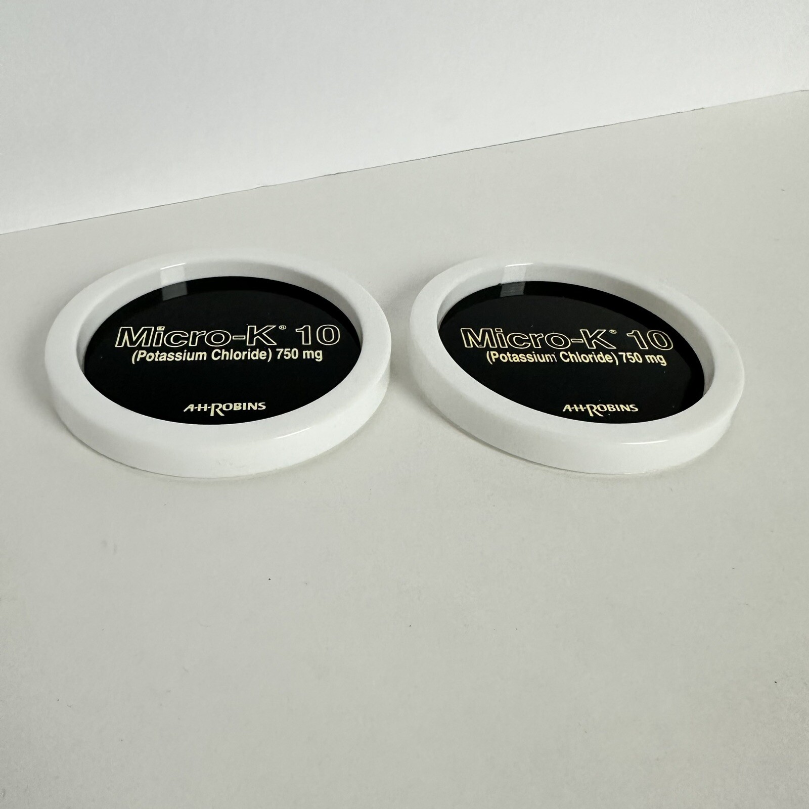 Vintage Micro-K Drink Coasters Drug Rep Promo Pharmaceutical RARE