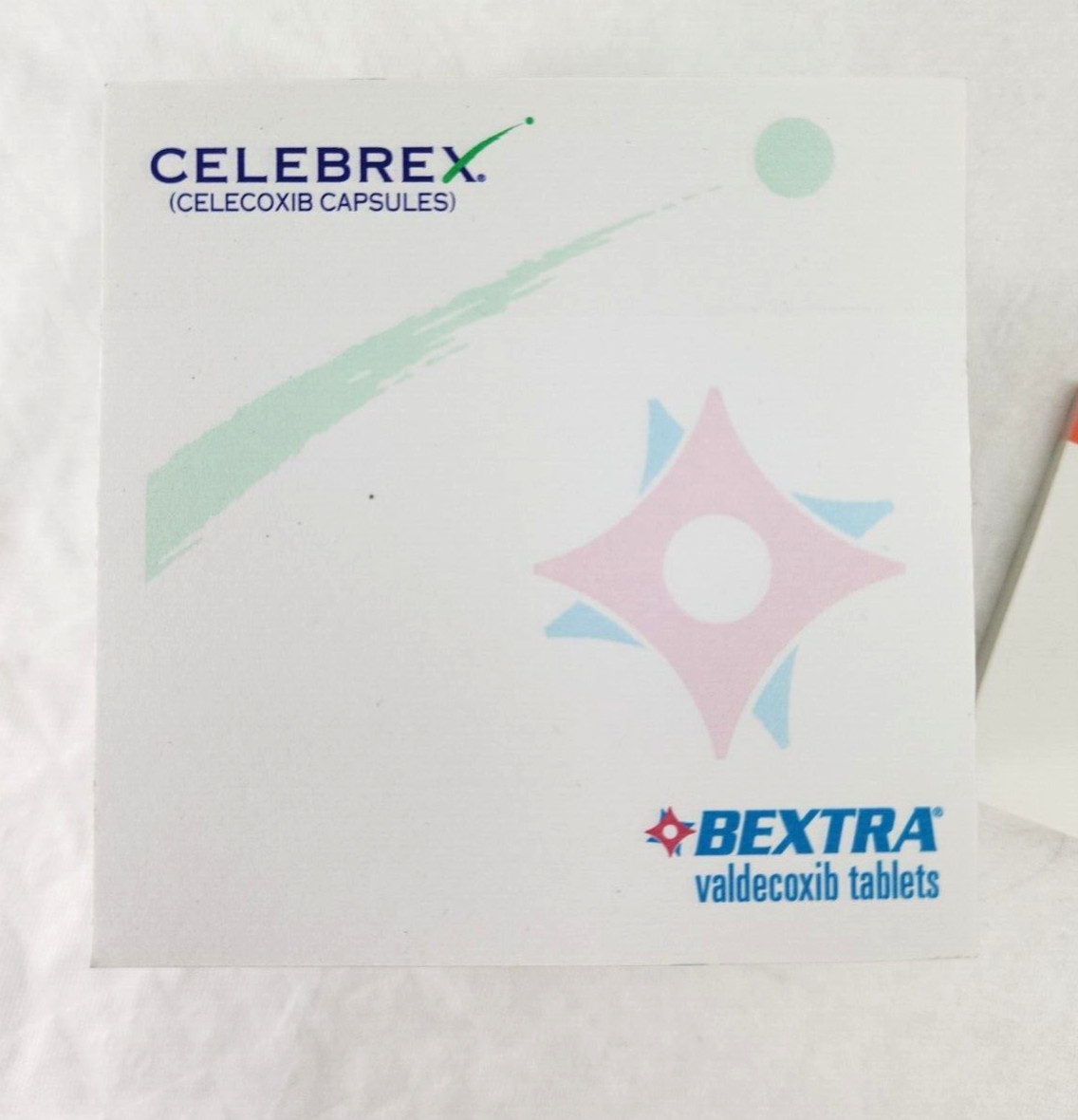 Celebrex and Vioxx Drug Rep Pharmaceutical Note Paper Pads
