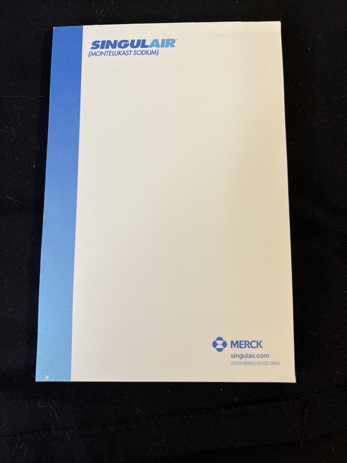lot of 10 Pharmaceutical Rep Note Pads Vytorin Singulair Crestor Sanofi Aventis