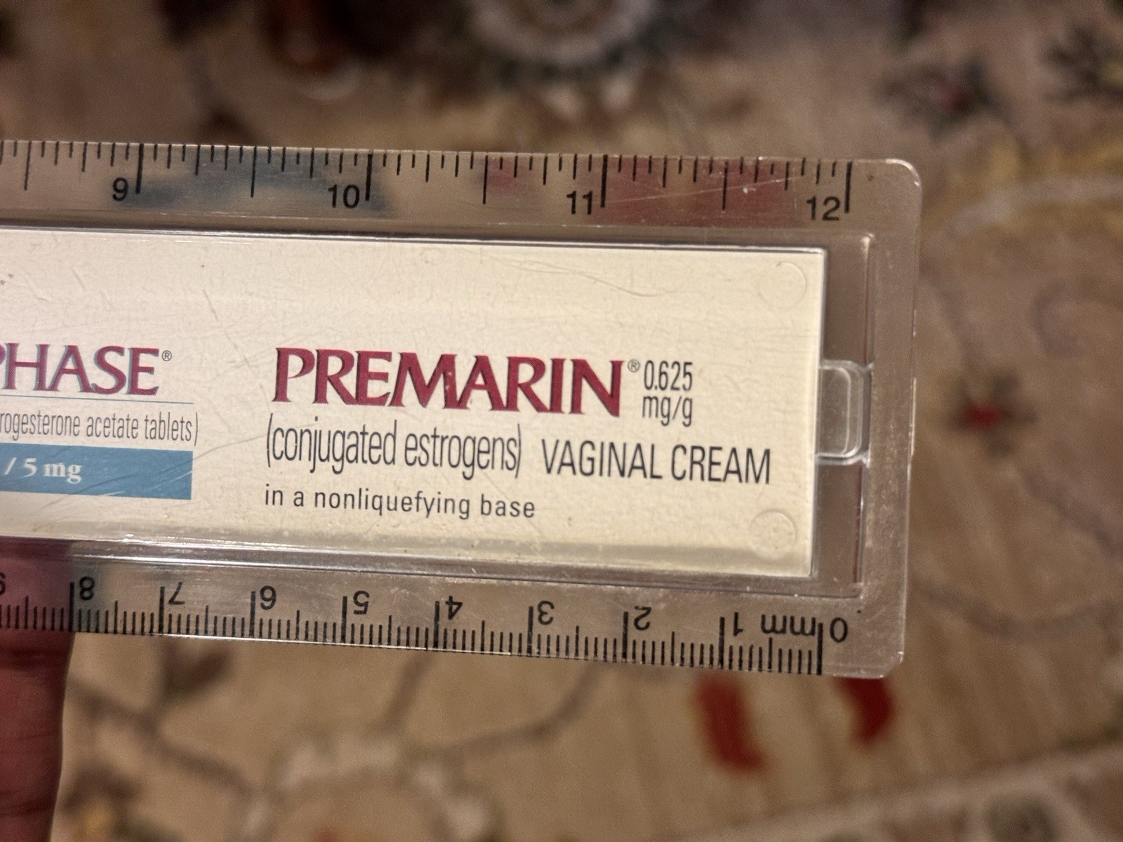 Vintage PREMARIN Drug Advertising Promo Ruler – Acrylic Prempro Premphase