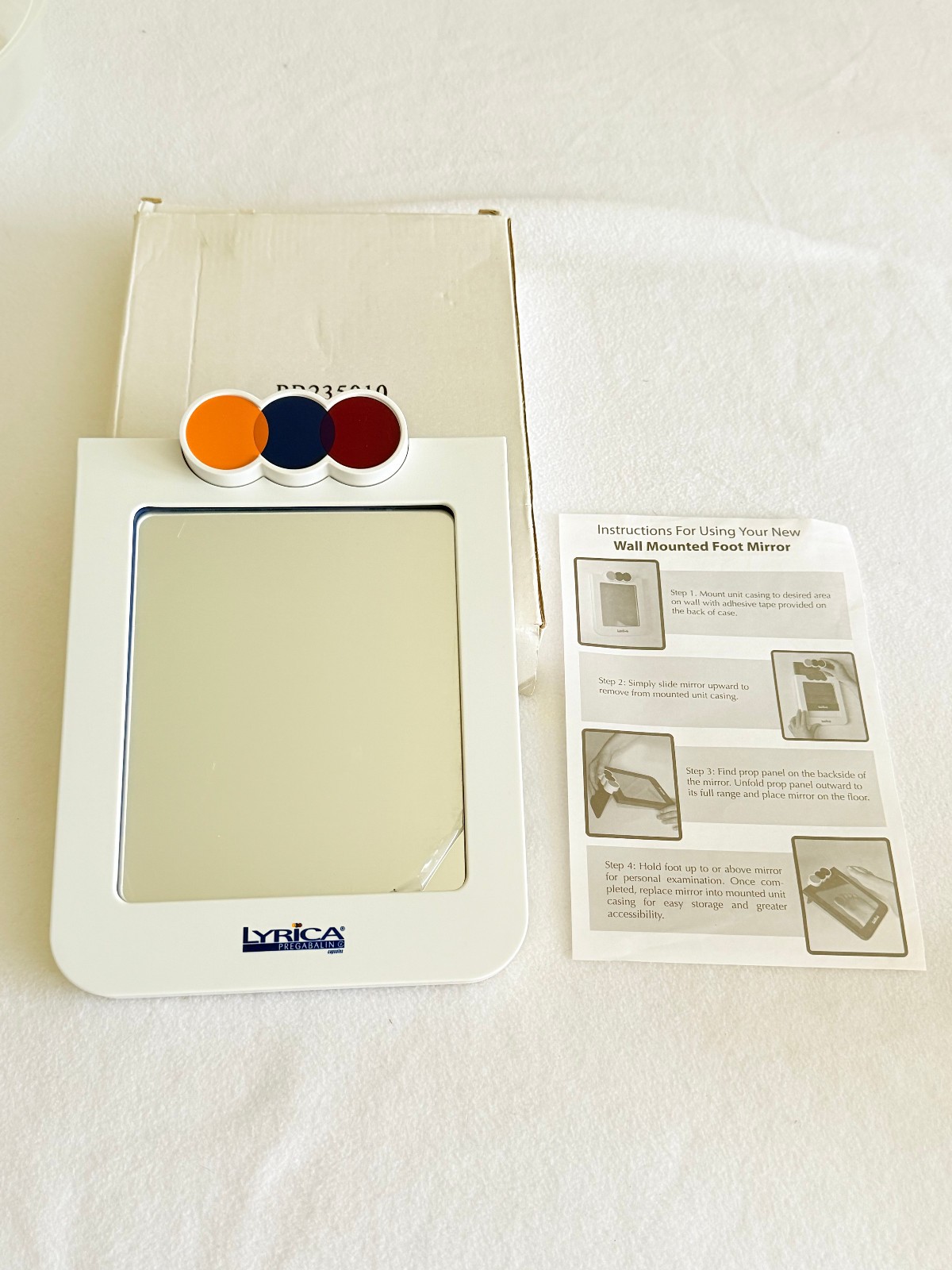 VINTAGE LYRICA PHARMACEUTICAL DRUG REP MIRROR – BRAND NEW