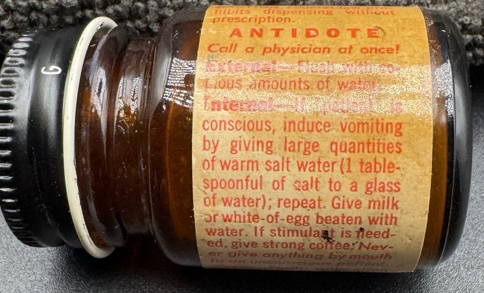 MERCK Silver Nitrate Merck Vintage Pharmacy Bottle New Jersey