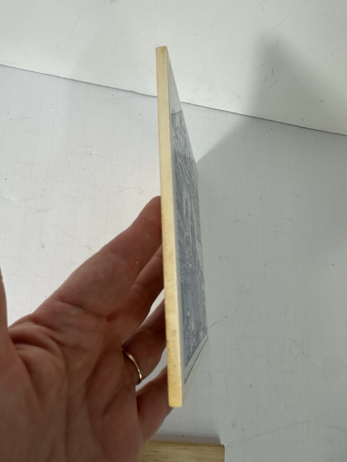 Vintage Blue Delft Tile Uroscopy Pharmacy Scholarship Program Apothecary 2 READ