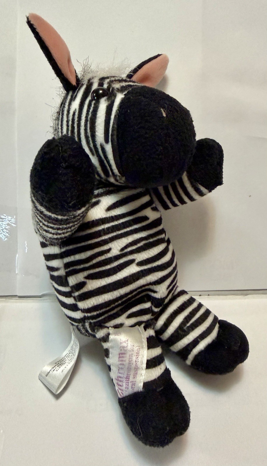 Zithro Zebra Plush Toy Drug Rep Pharmaceutical Promo Medical Advertising 1999 FS