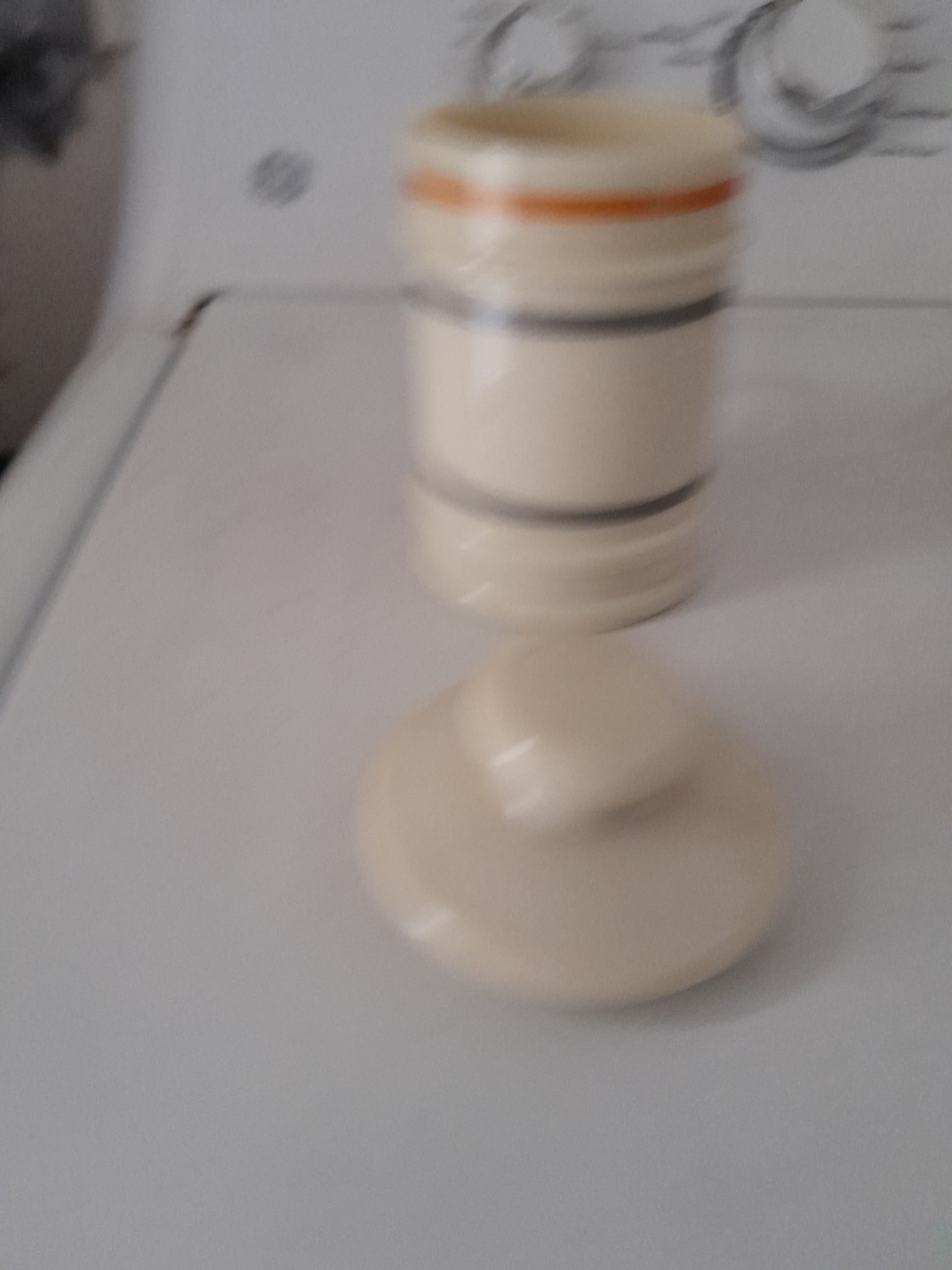 VTG Pharmacy Jar Darvon Compound-65 Custard Glass Apothecary Jar with Lid