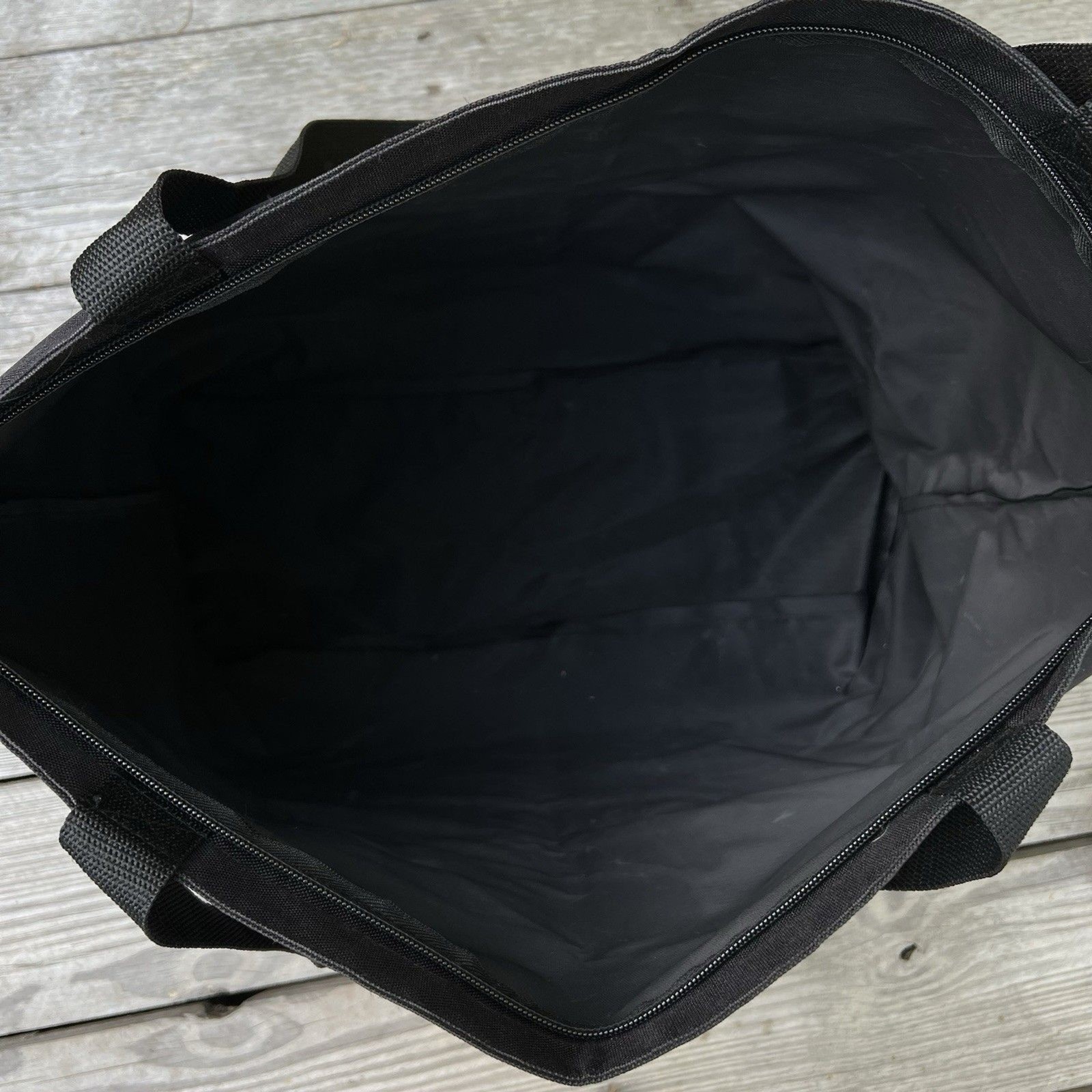 Large C ialis Rep Pharm Tote Travel Bag Black Zipper Close 25″x17″