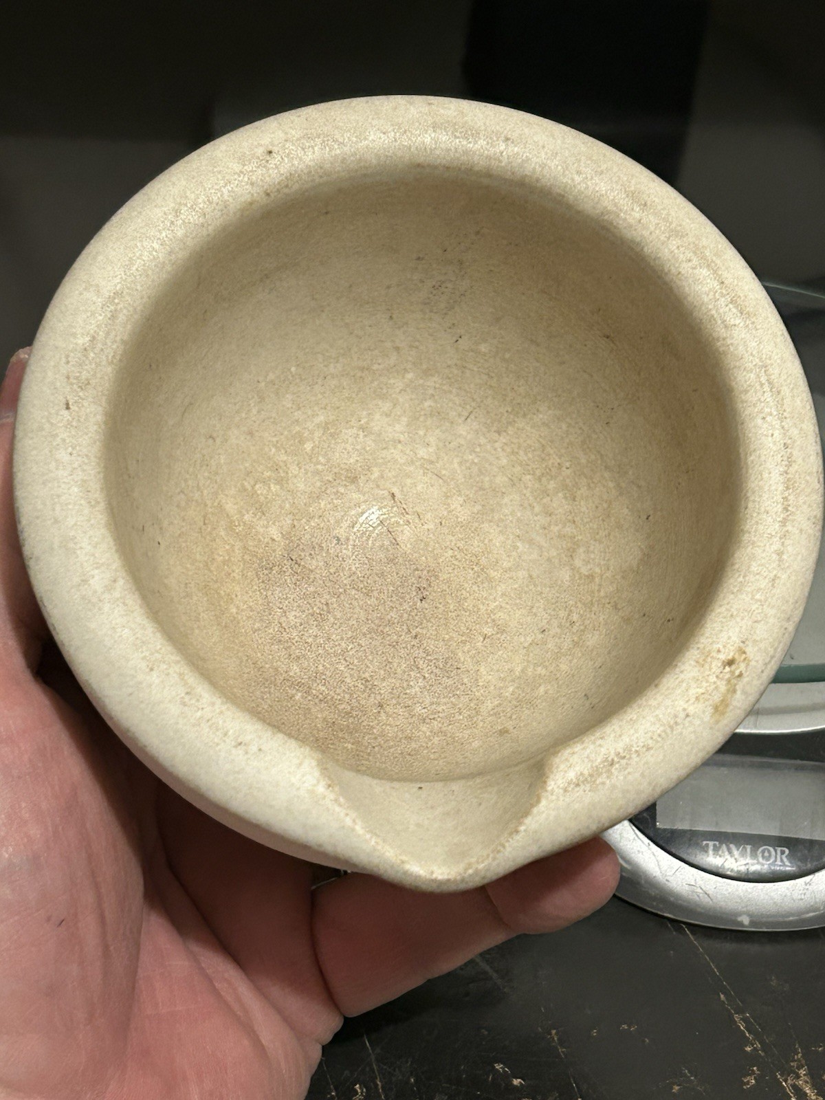VINTAGE T. M. & S. THOMAS MADDOCK SONS ACID PROOF MORTAR BOWL No. 1 APOTHECARY