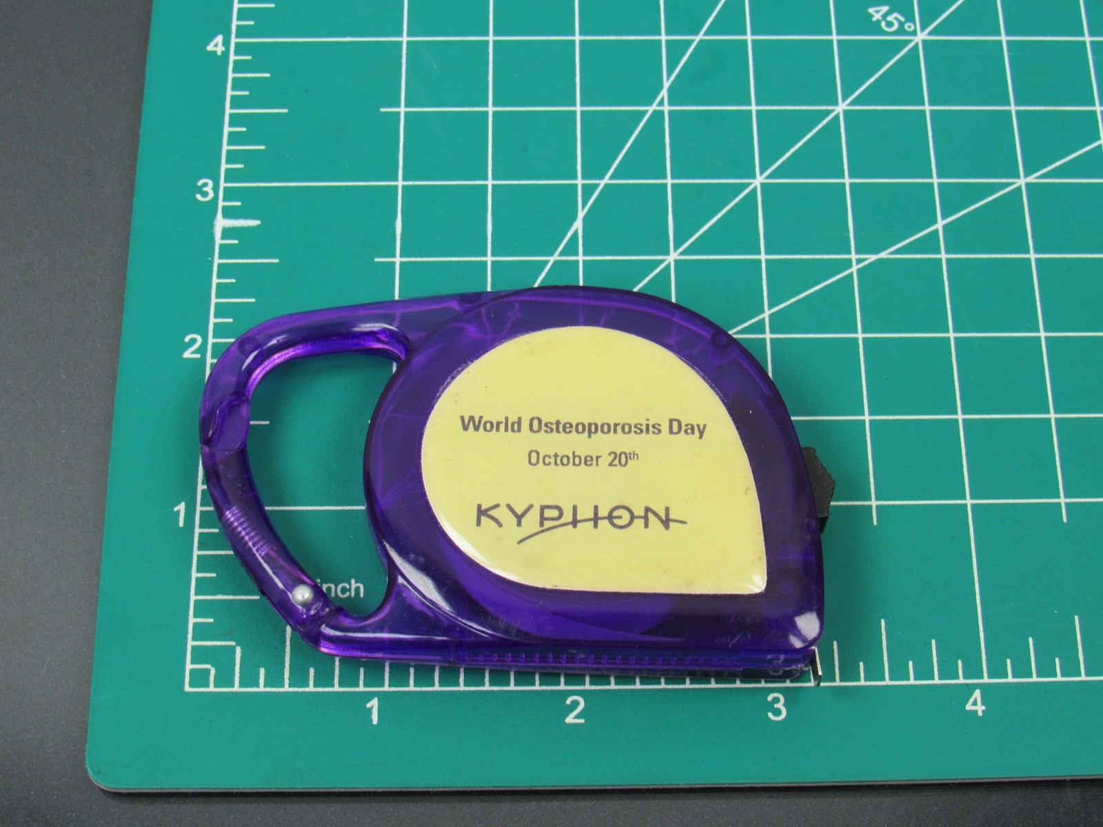 Translucent Purple Kyphon 10ft Tape Measure Drug Rep Pharmaceutical Promo