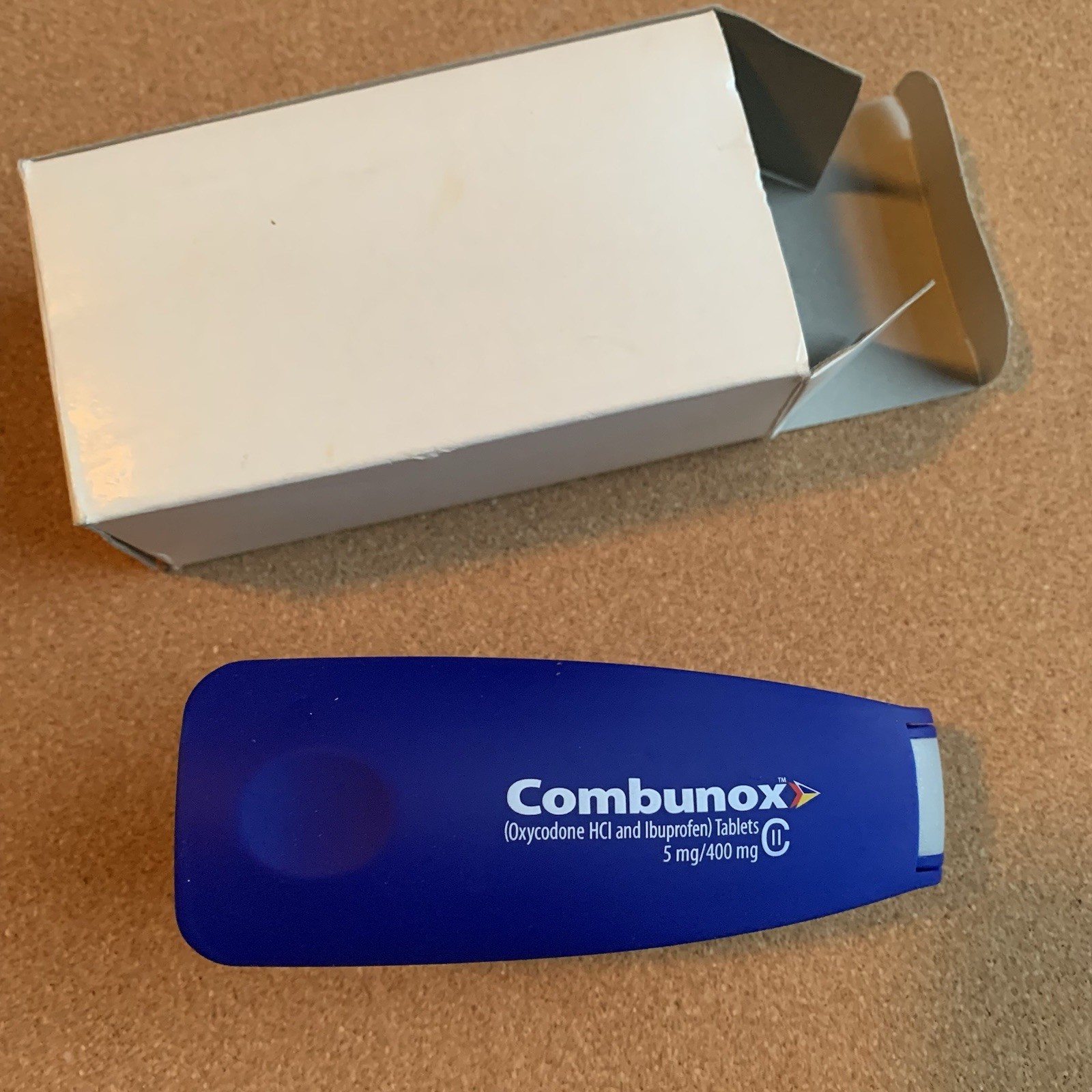 Combunox Collectable Stapler, Pharmaceutical Drug Rep Promo, Blue