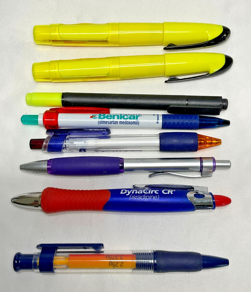 Pharmaceutical Drug Rep Pen Highlighter Lot Assorted Strattera Berlex Lyrica