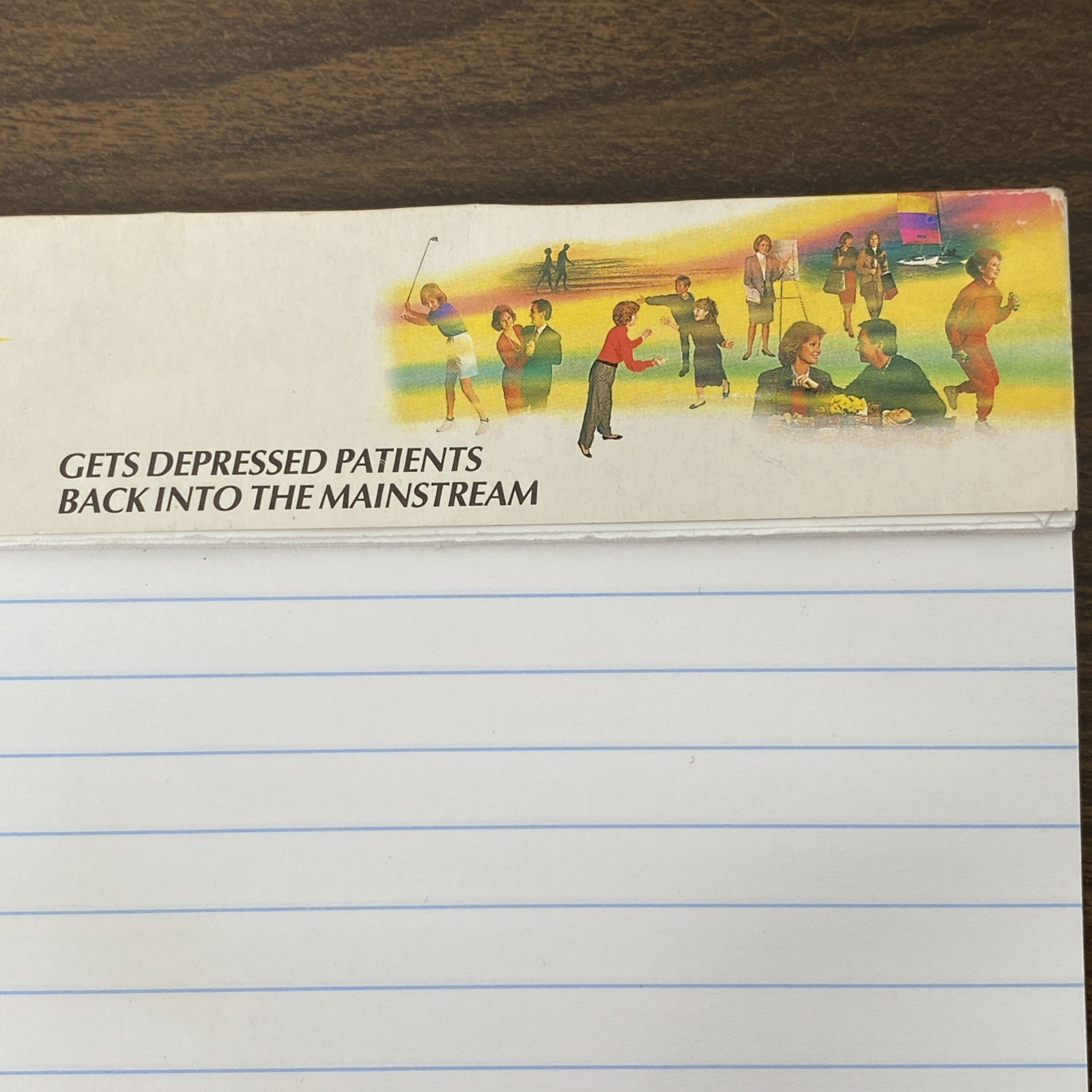 VTG 1992 Zoloft Drug Rep Collectible Doctor Notepad 8.5 x 12.5” Pharmaceutical