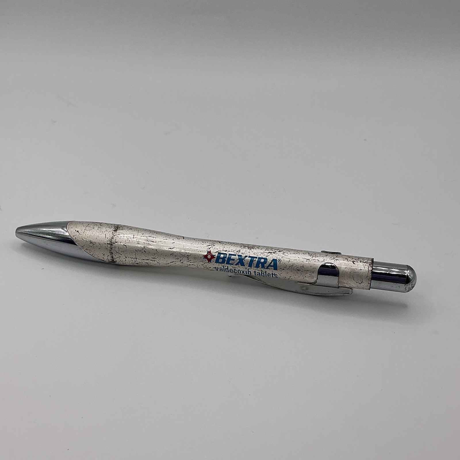 Celebrex Bextra Pharmaceutical Drug Rep Click Pen Heavy Metal Works Scratched