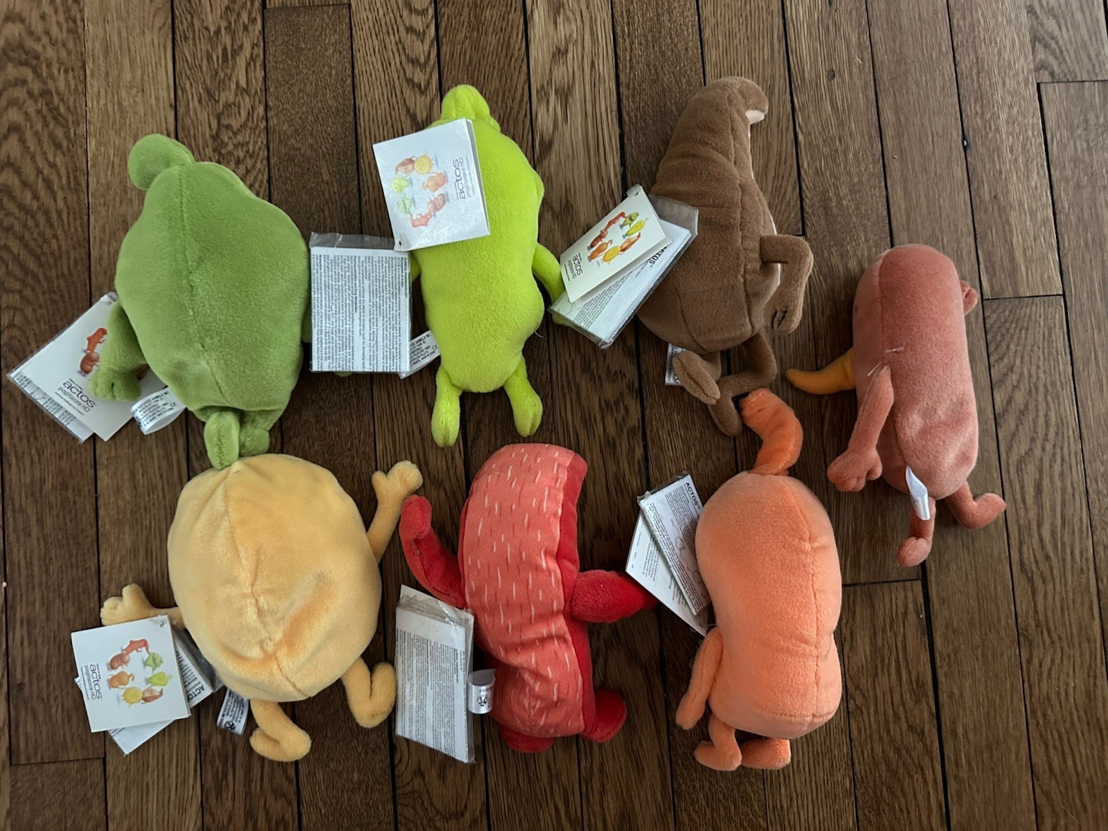 Vintage Pharmaceutical Drug Rep Actos Beanie Babies With Tags, 1 Is Missing Tags