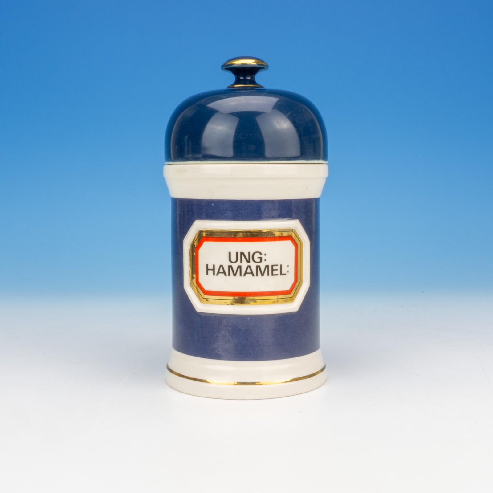 Gladstone Pottery – Ung: Hamamel: – Apothecary Chemist Jar – Made For Chalsyn