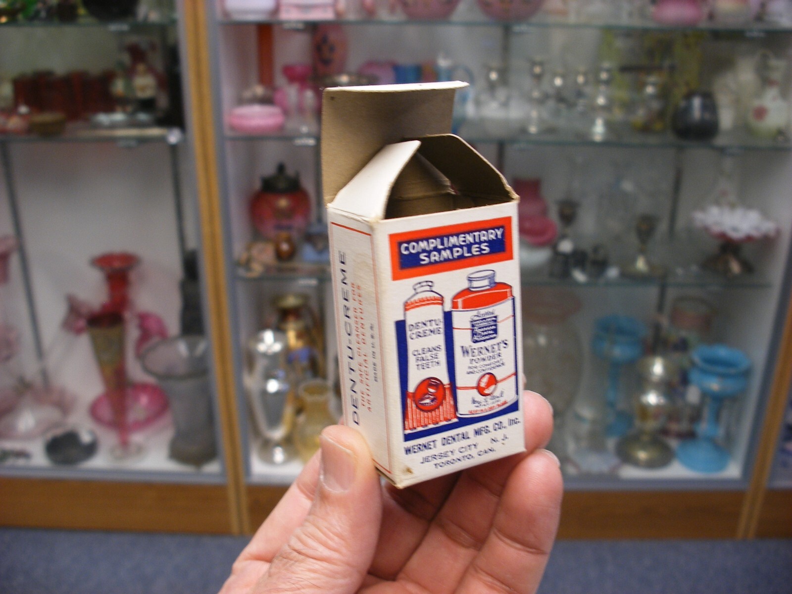 Vtg Medical Dental Pharmacy – Wernet’s Dental Powder & Denture Cream Sample Box