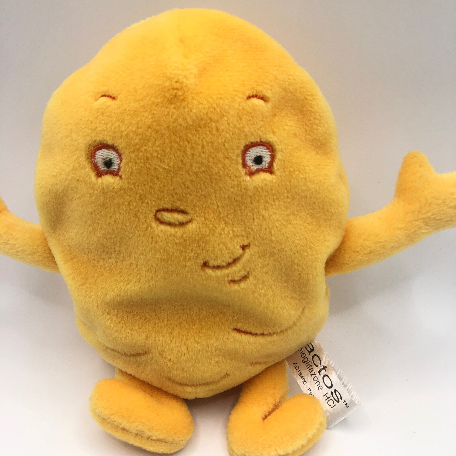 Actos Drug Rep Diabetes Plush Stuffed Beanies Science Toy-Steven Smith-Set of 3