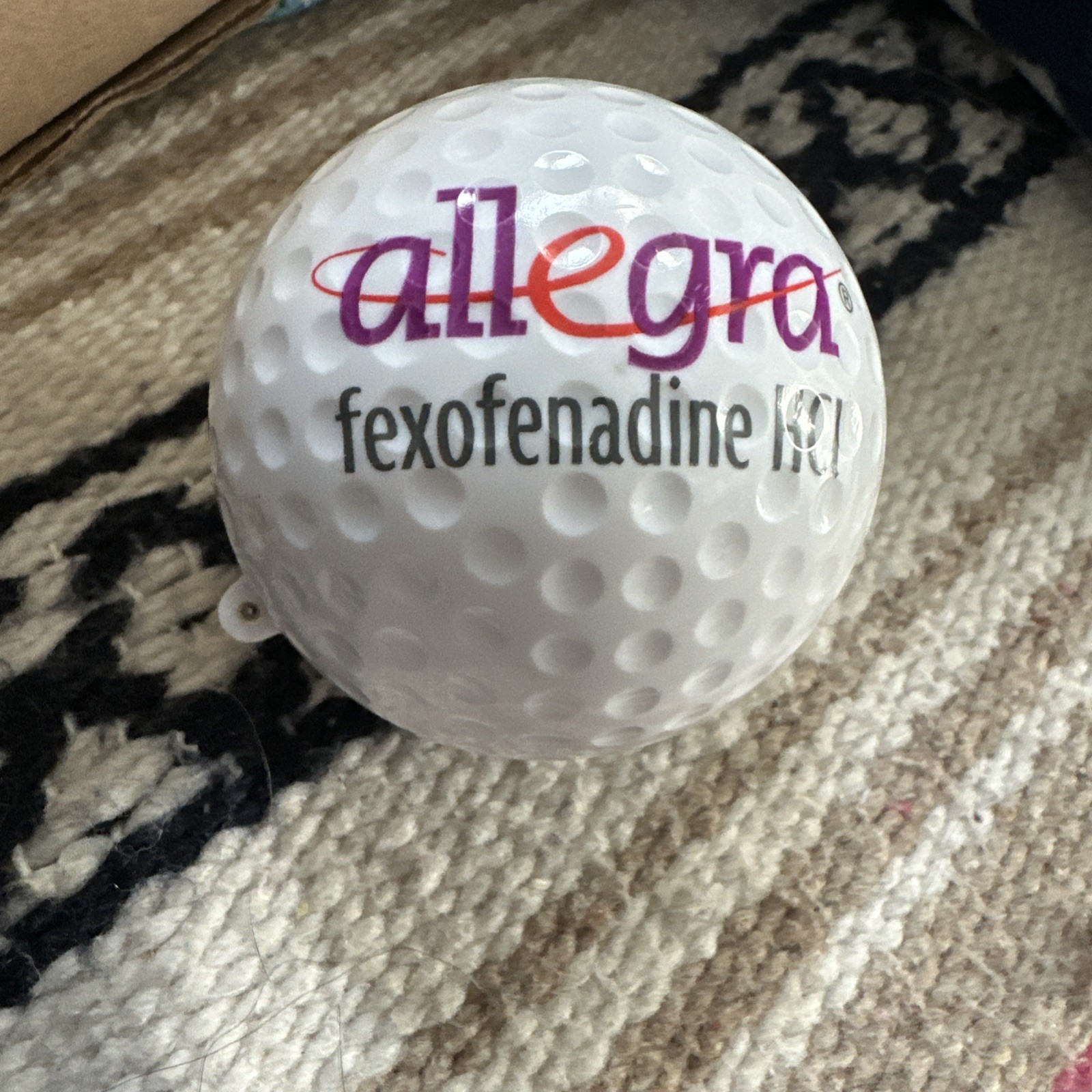 Allegra Golf Ponchoball Ball RX pharmaceutical promo advertising fexofenadine