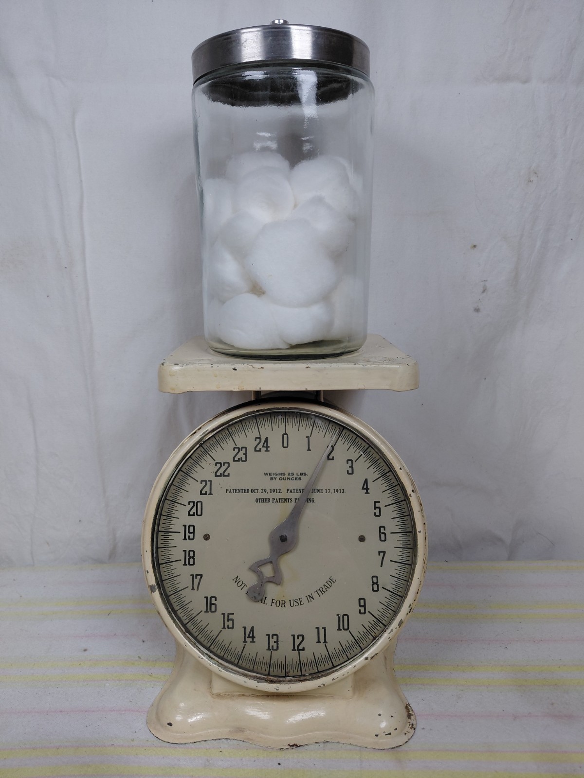 PROFEX USA Apothecary Medical Glass Jar Canister with Stainless Steel Lid 7×4″