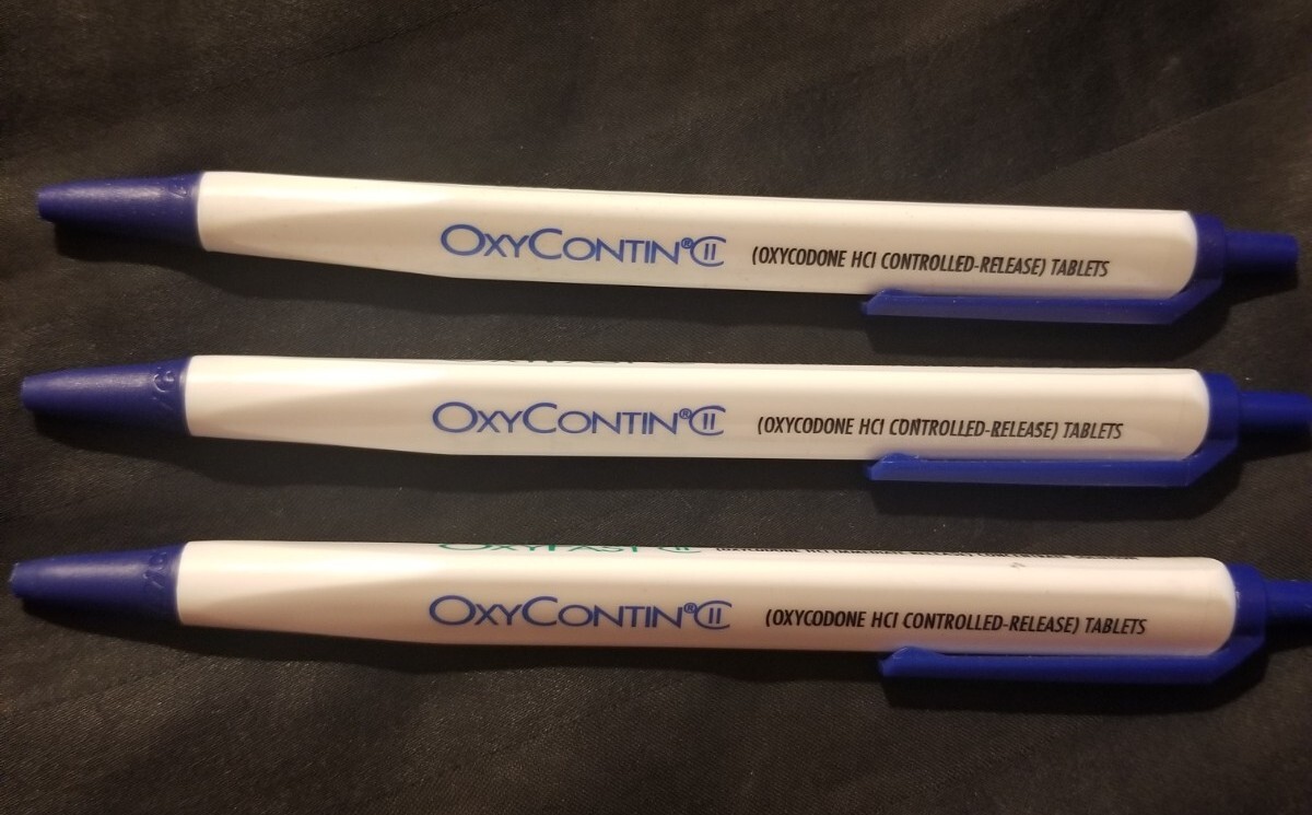 OxyContin Drug Rep Pharmaceutical Ballpoint Pen (3) RARE! OxyFast II