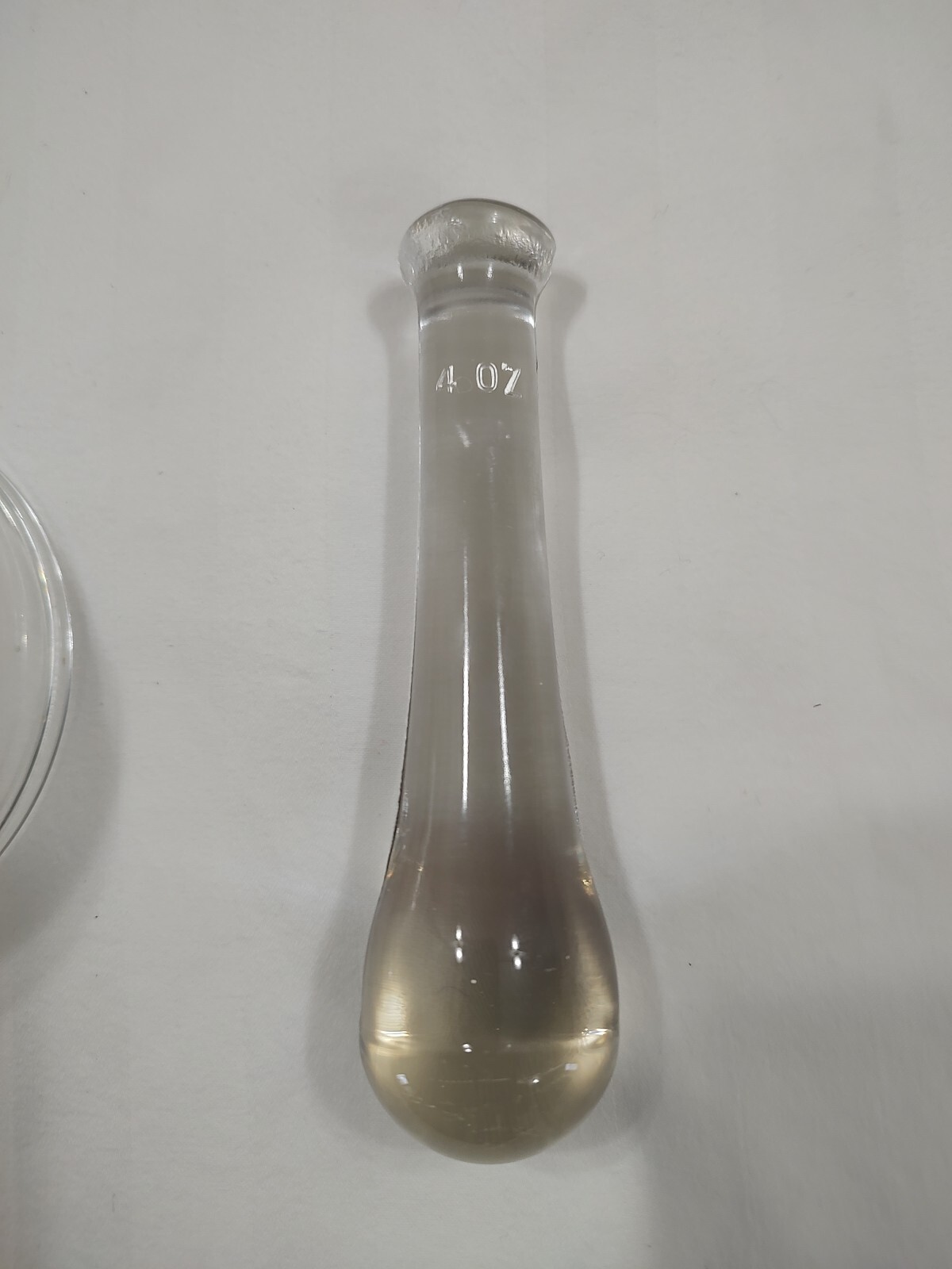 Vintage Pharmacy Postal & Mortar Glass Apothecary 4 Oz Pour Spout No Chips