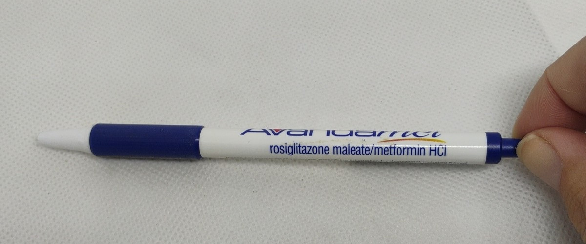 Vintage Pharmaceutical AVANDAMET Drug Rep Advertising Click Pen Works