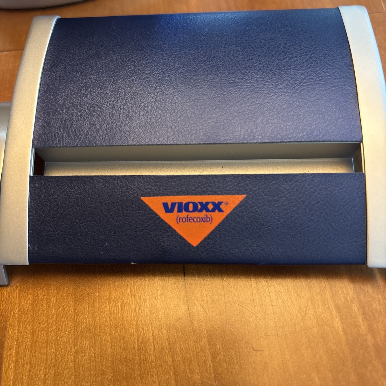 Vintage VIOXX (rofecoxib) pharma rep promotional desk set, pre-Death of Swag