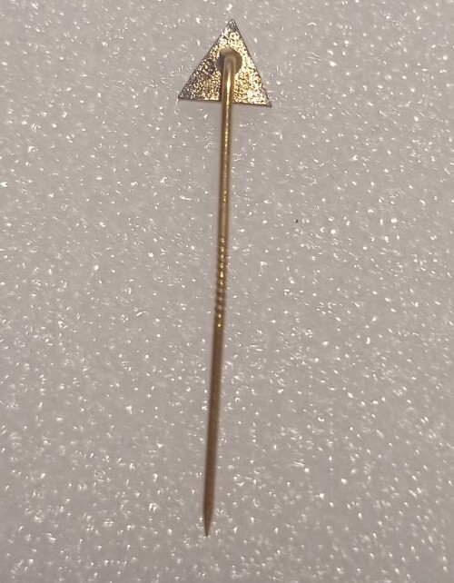 SANDOZ Pharmaceutical vtg STERLING SILVER 925 gold plated enamel pin badge LSD