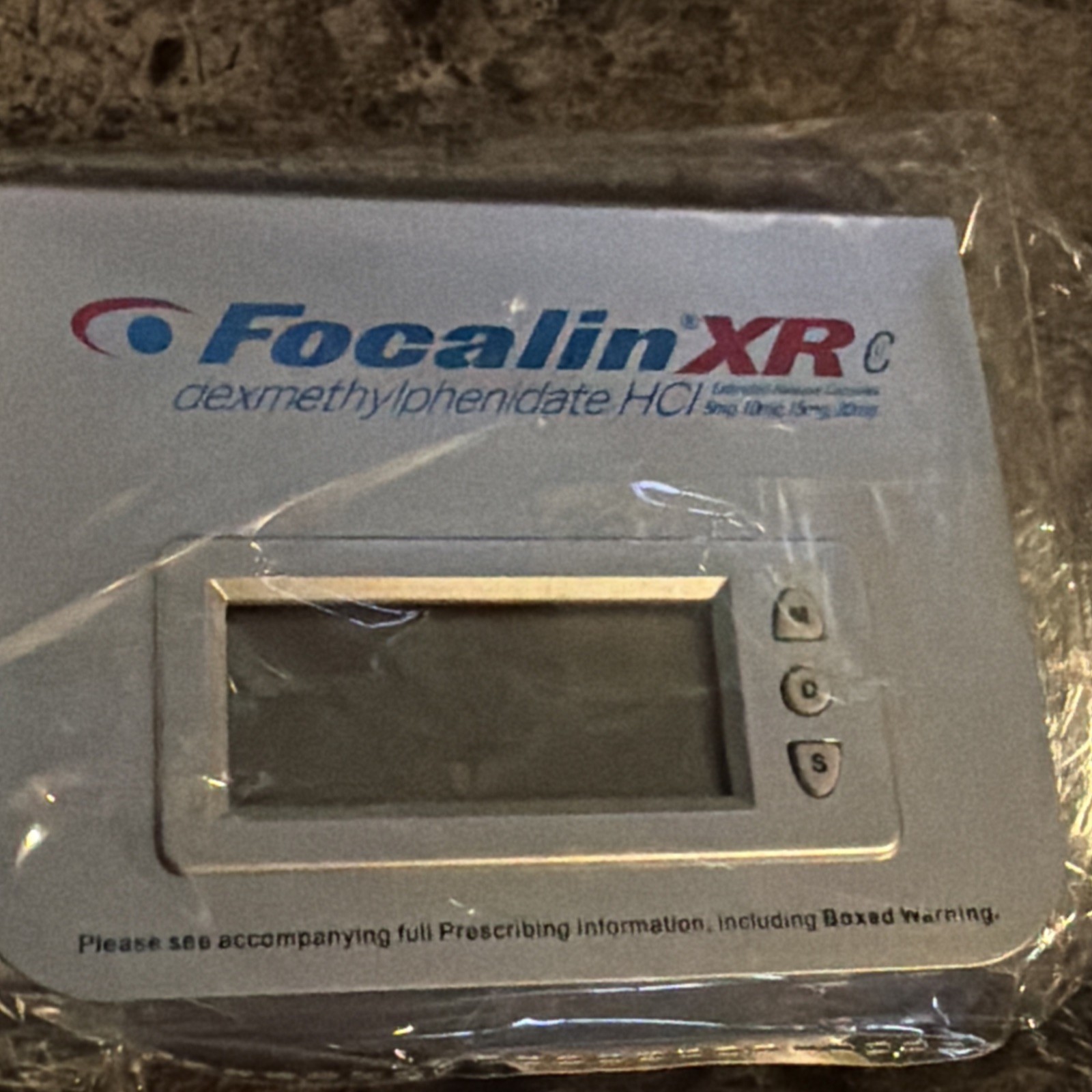 Focalin XR Calander Drug Rep Promo 2000s