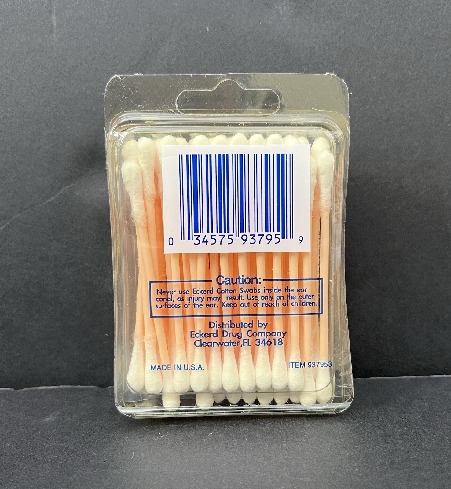 NEW Vintage Eckerd Drug Store Waxed Dental Floss (100 yd) + Cotton Swabs (72)