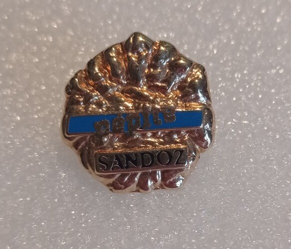 SANDOZ Pharmaceutical pepite pin badge LSD Albert Hofmann rare