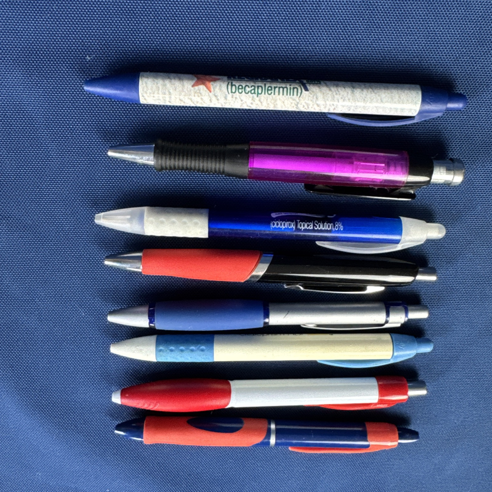 Lot of 8 Drug Rep Pharmaceutical Promo Advertising Pens Celexa Celebrex Lyrica+