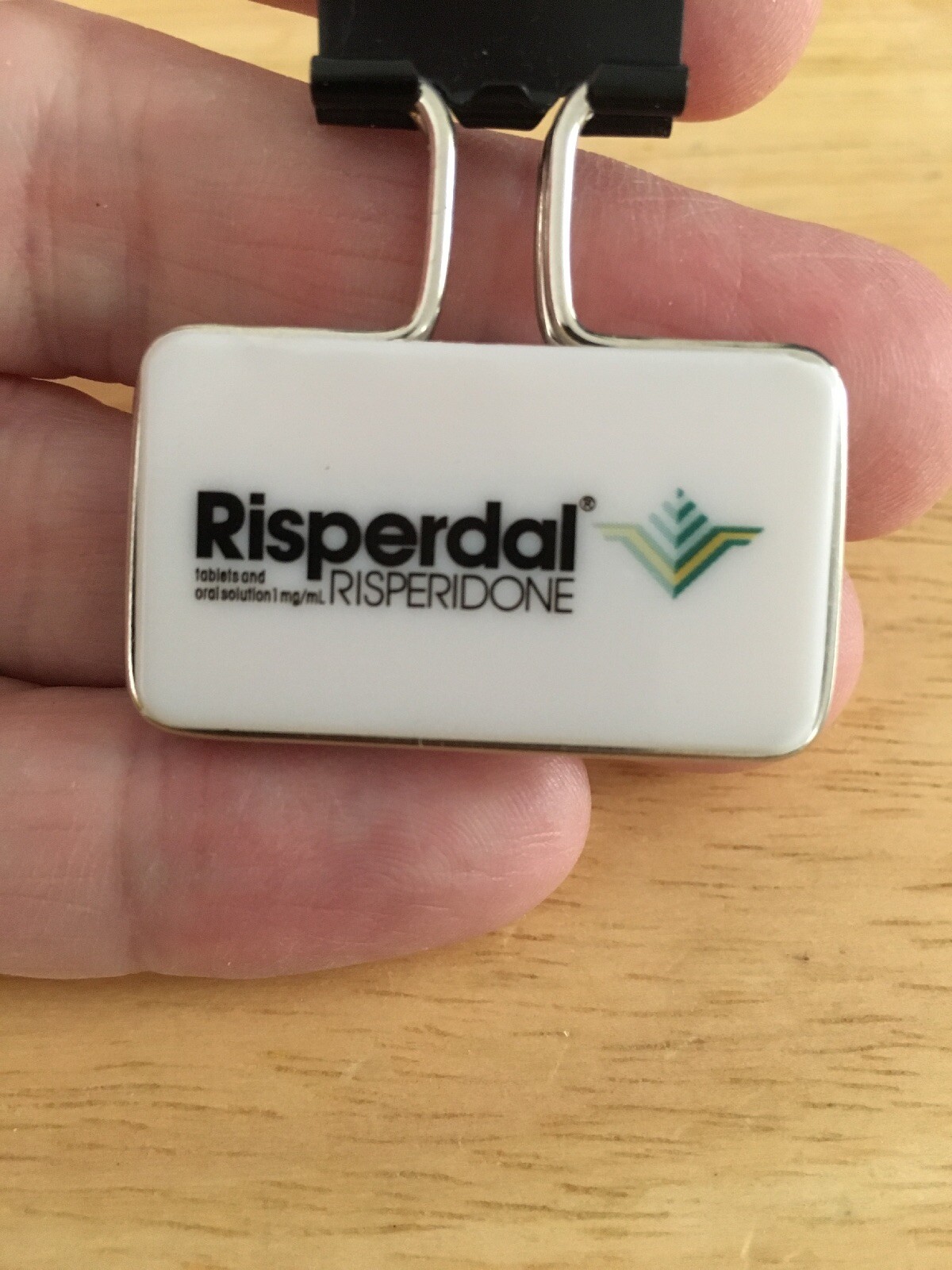 (8)RISPERDAL Binder Clip Paper Clip Drug Rep Pharma Pen Limited Collectible