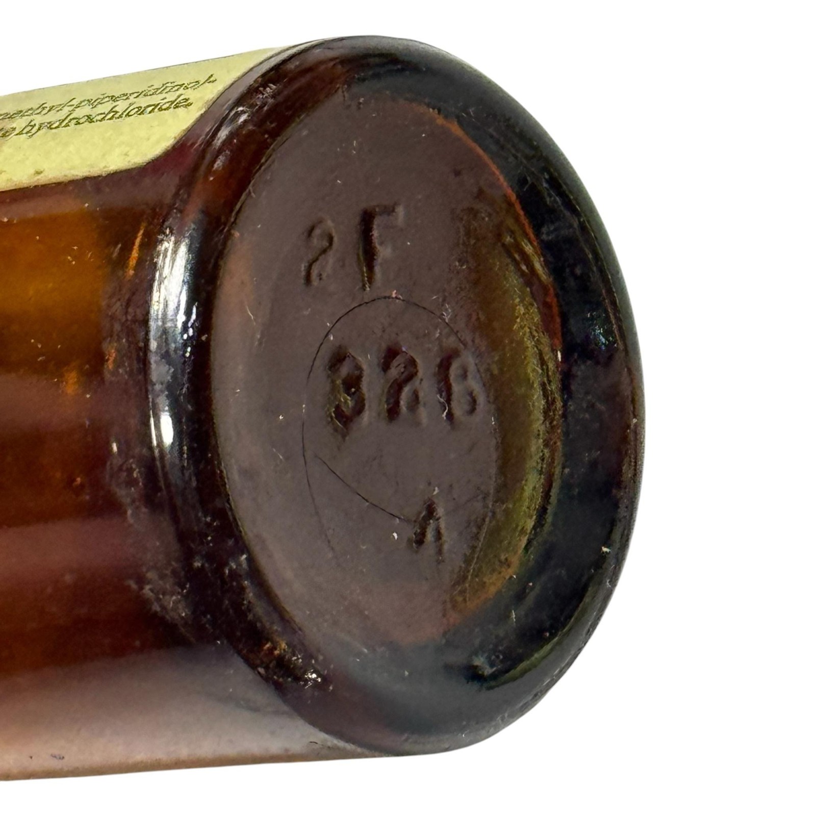 Vintage Eli Lilly Metycaine 2 Percent Solution Bottle 1oz Brown Glass Pharmacy