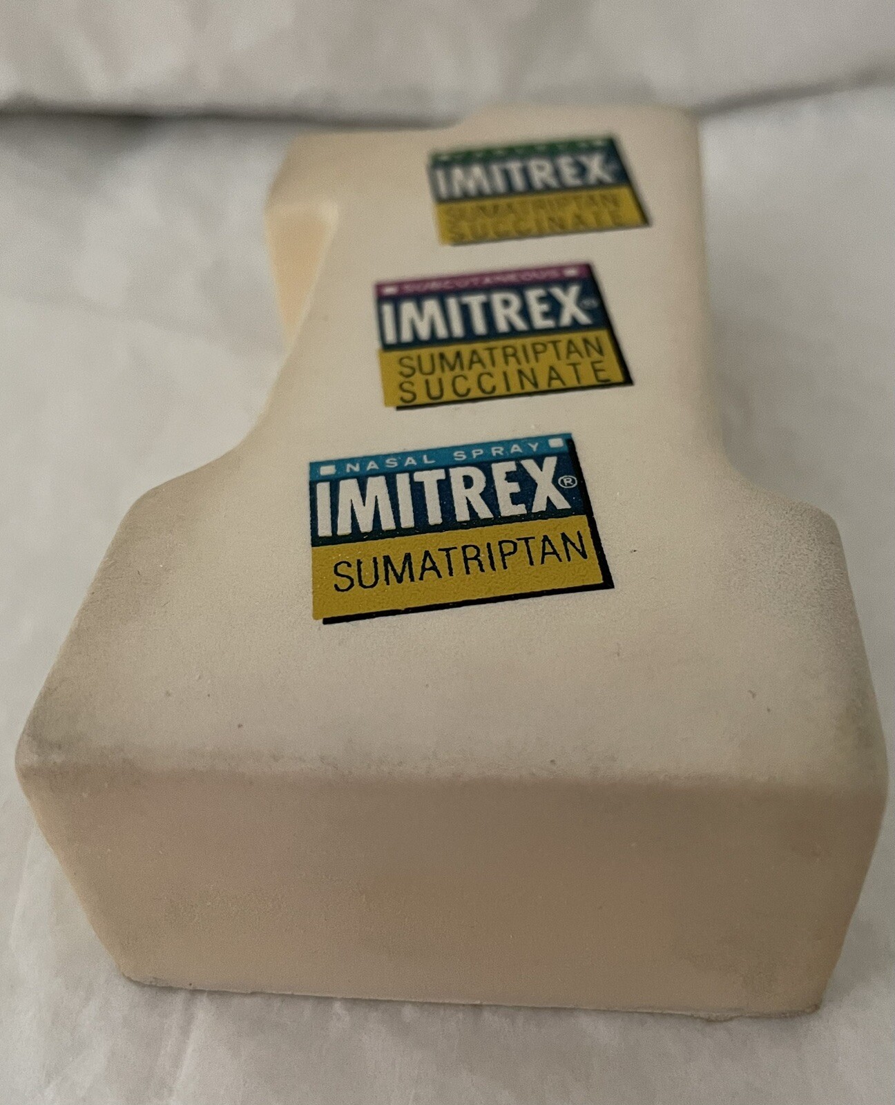 VTG 90’s IMITREX “FIRST TO MARKET” # ONE RUBBER STRESS RELIEF HAND GRIPER PHARMA