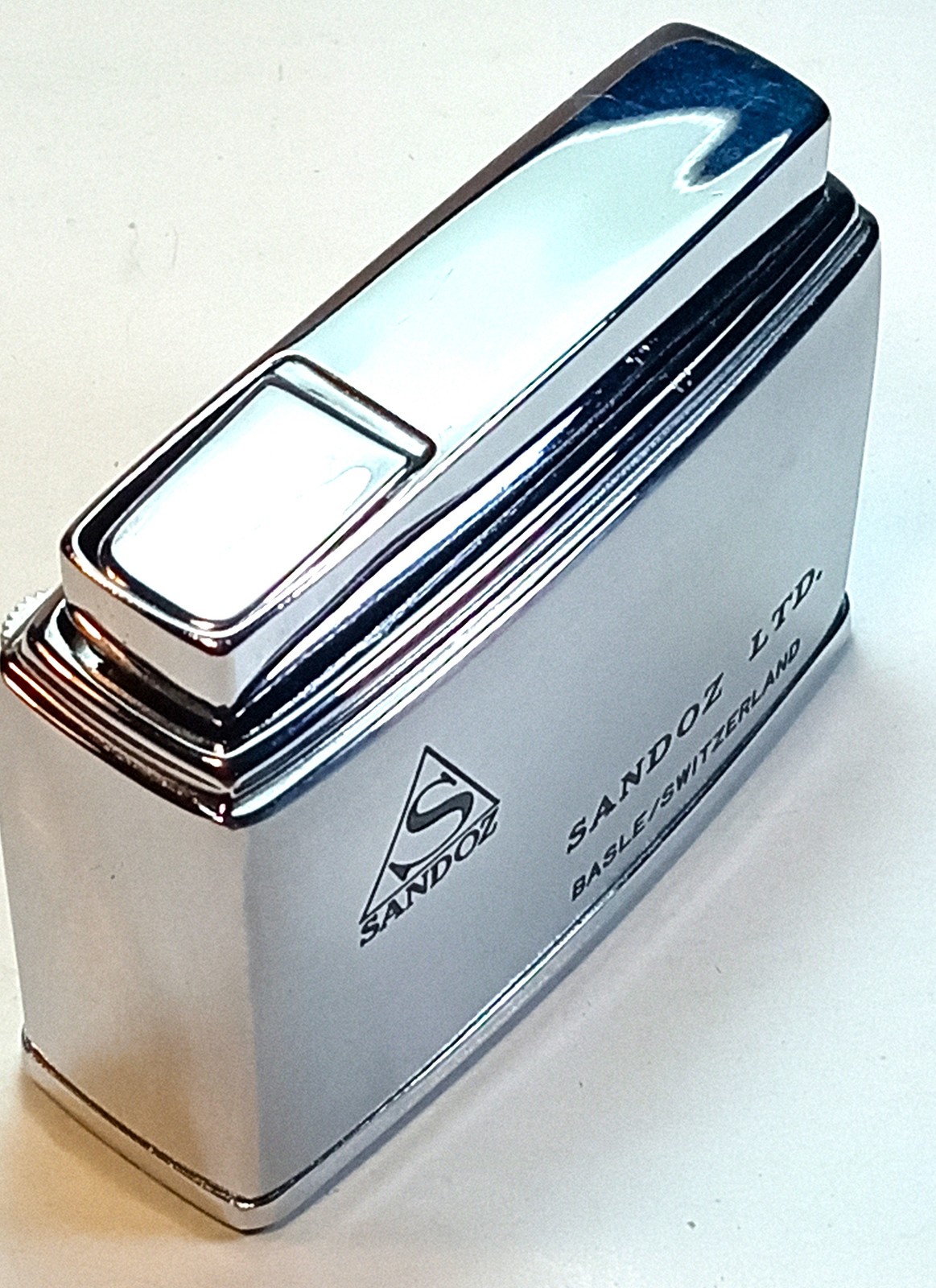 Vintage SANDOZ LIGHTER LARGE, LSD pharmacy Switzerland extra rare