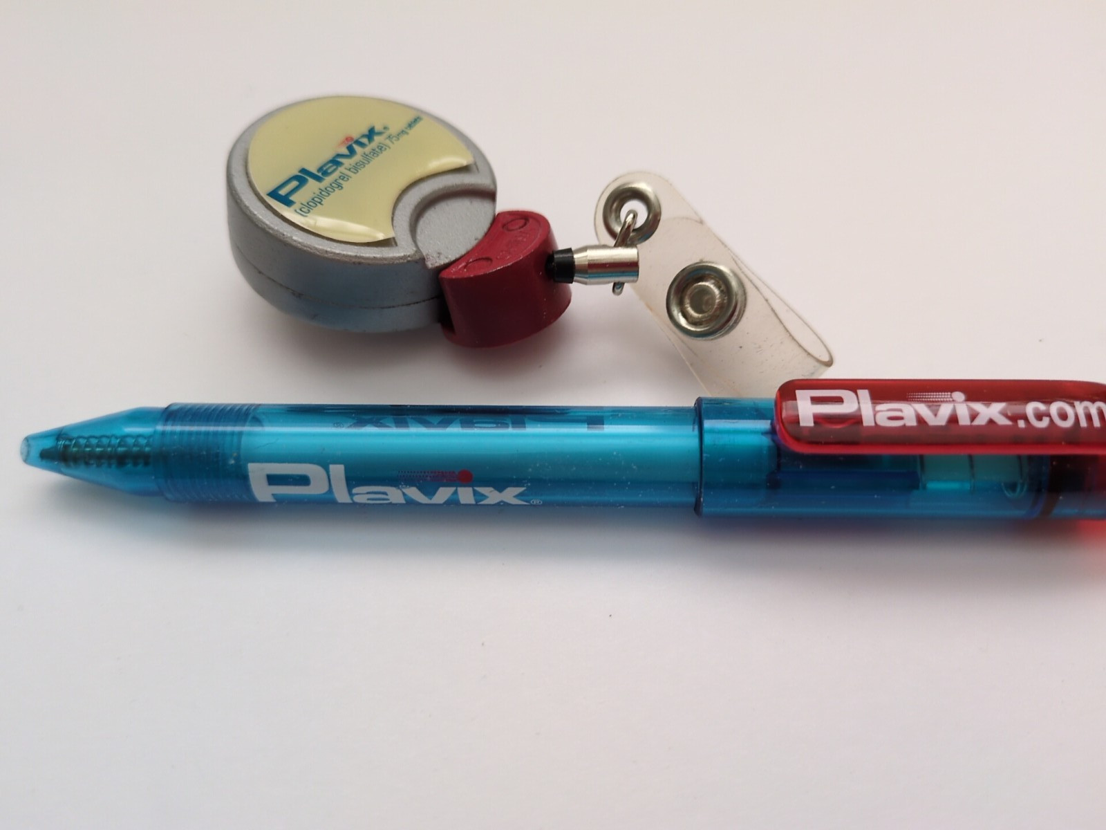 Plavix Pharma Drug Rep Ink PEN and Retractable Badge Holder (K33)