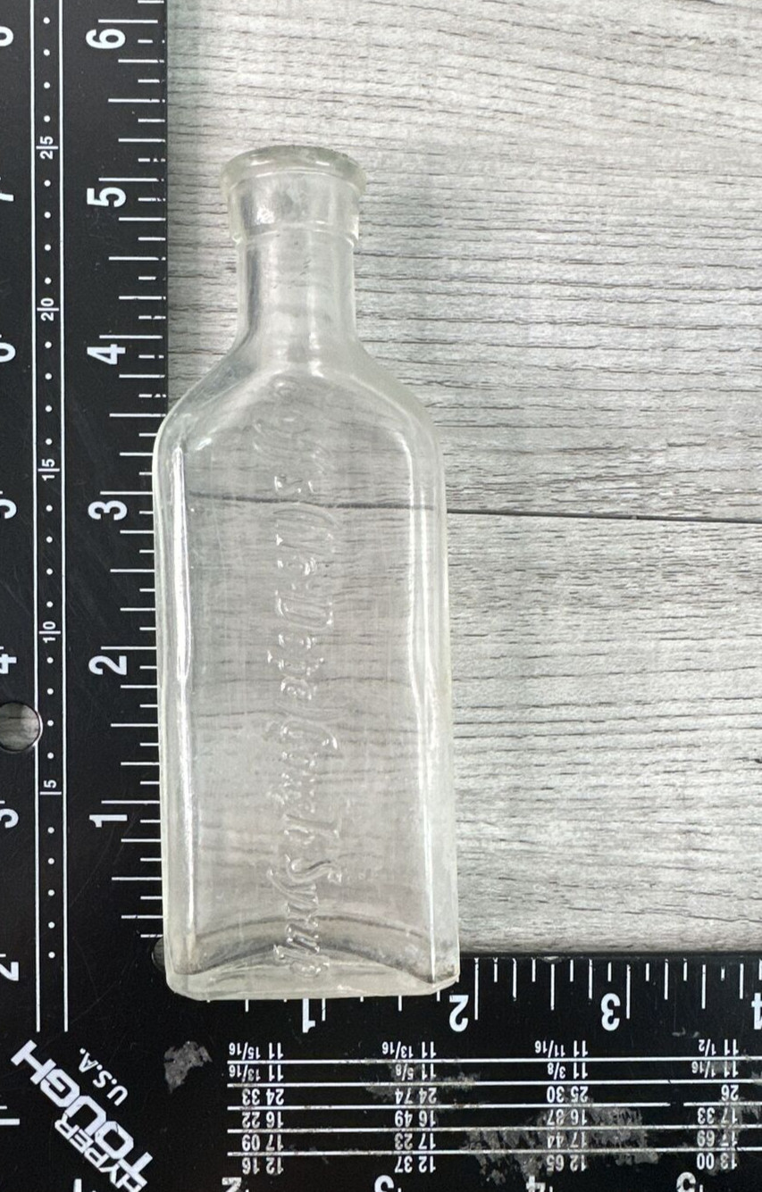 Vintage Early Glass Pharmacy Medicine Bottle Goff’s Cough Syrup