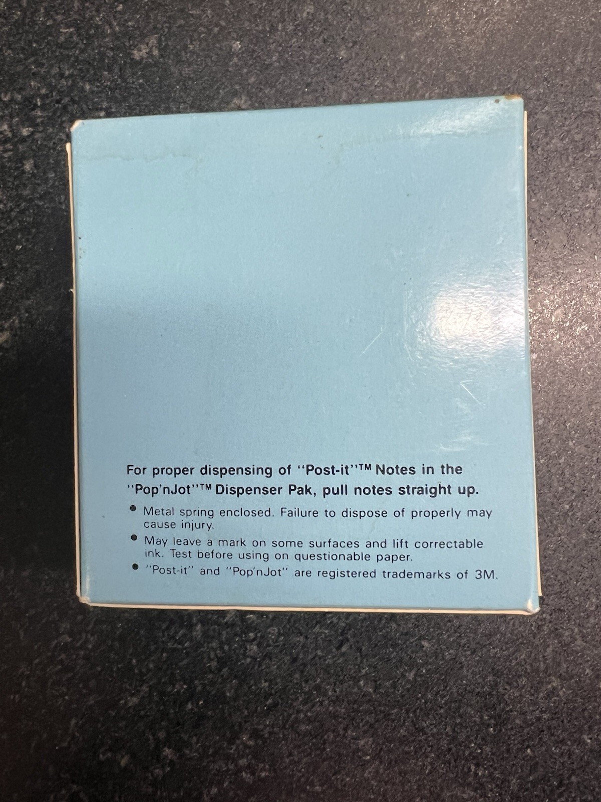 Vtg Zovirax “Pop’nJot” Sticky Note Dispenser Pharmaceutical Desk Display