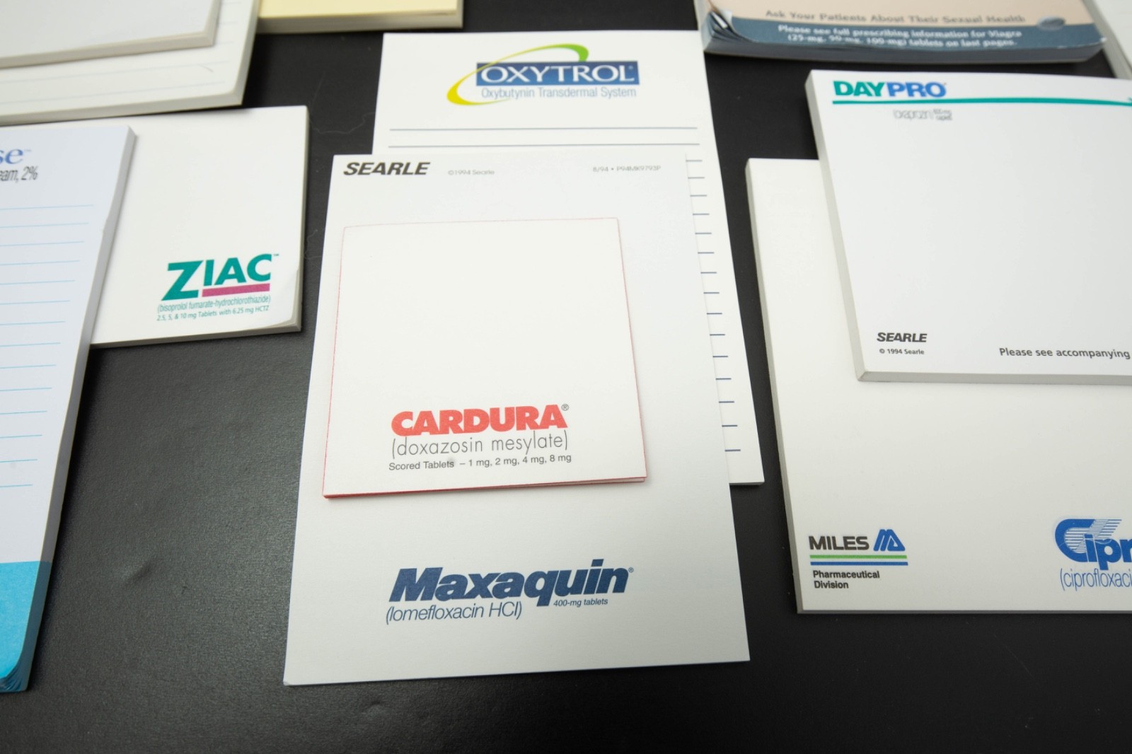 Drug Rep Pharmaceutical Partial Sticky Notes Stapler Pharma Lot Vtg