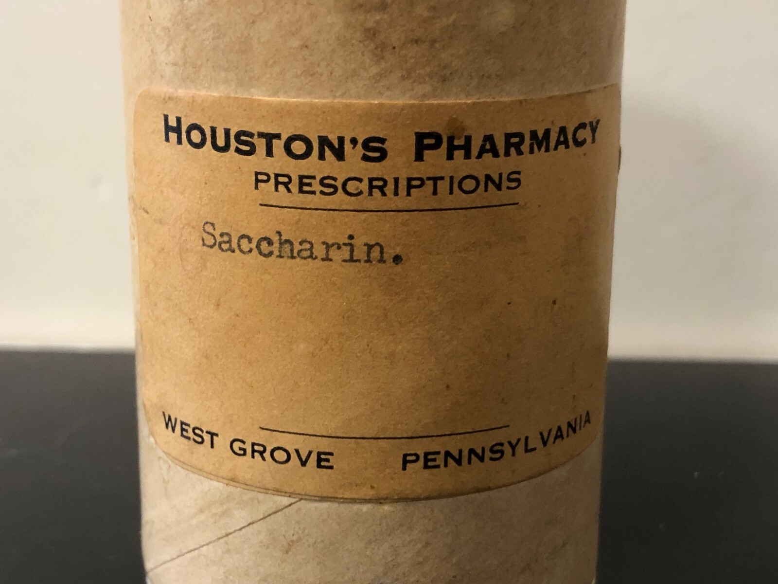 Vintage SACCHARIN SODIUM CONTAINER – Houston’s Pharmacy Prescriptions
