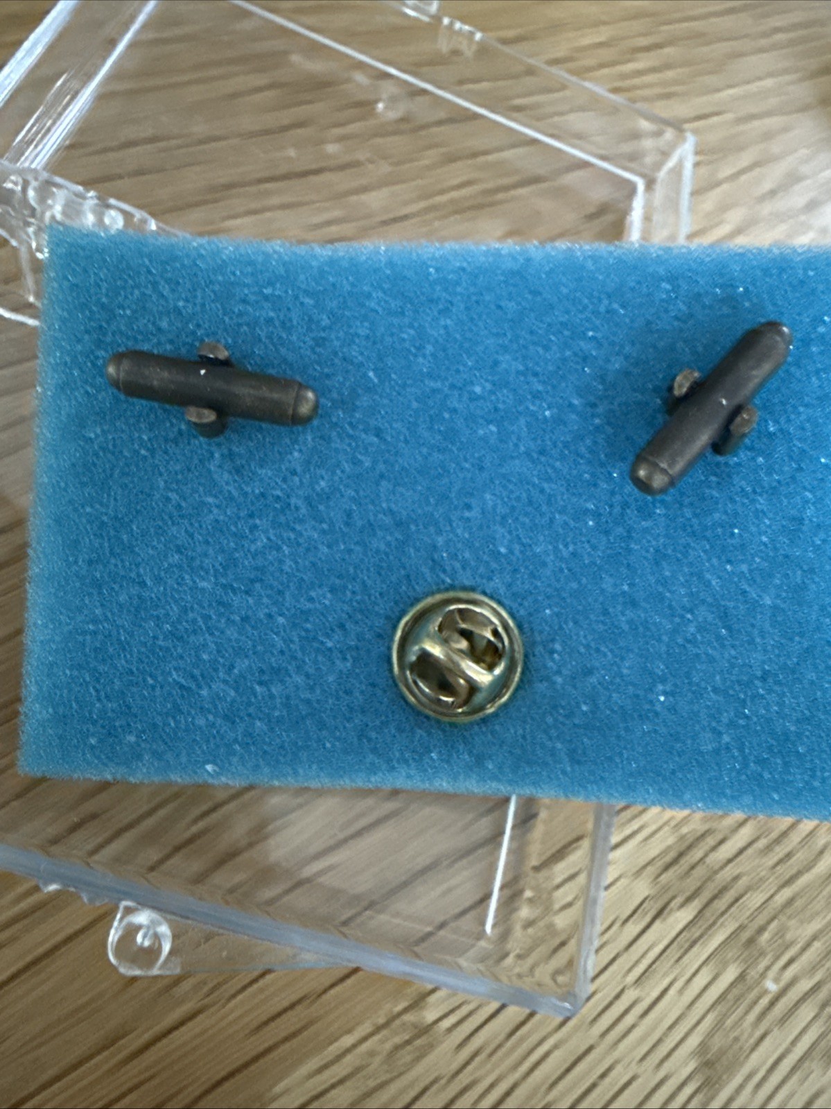 Pharmacy Most Trusted Profession 1988-1998 Metal Cuff Links + Lapel Pin. Gift.